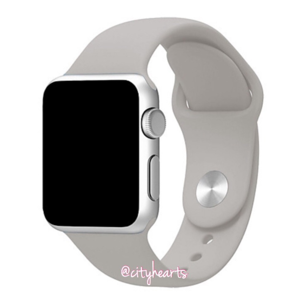 NEW Grey Stone Apple Watch Sport Band